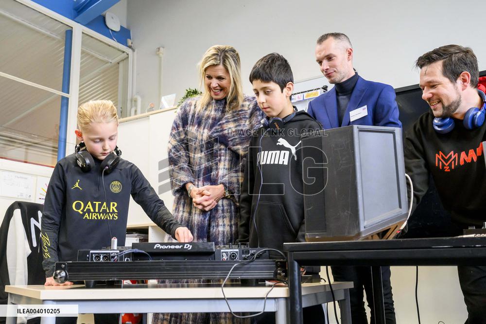 Queen Maxima Visits Primary Schools - Emmen