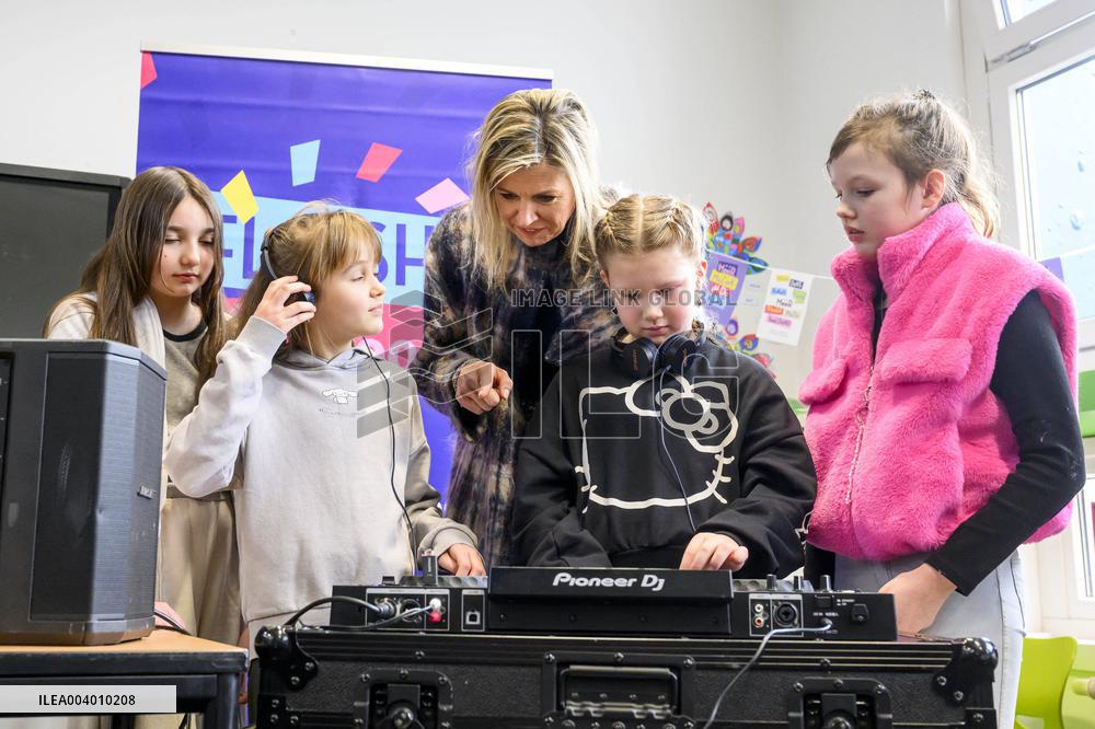 Queen Maxima Visits Primary Schools - Emmen