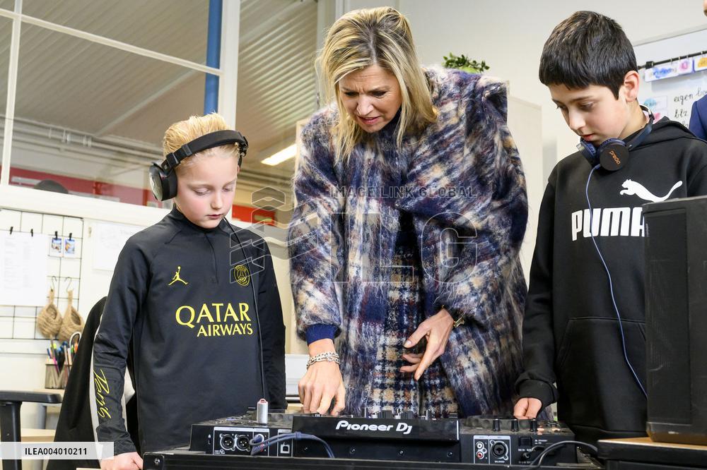 Queen Maxima Visits Primary Schools - Emmen