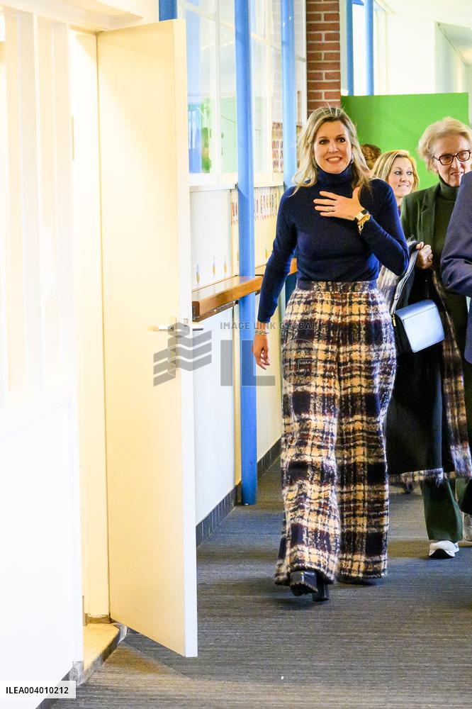 Queen Maxima Visits Primary Schools - Emmen
