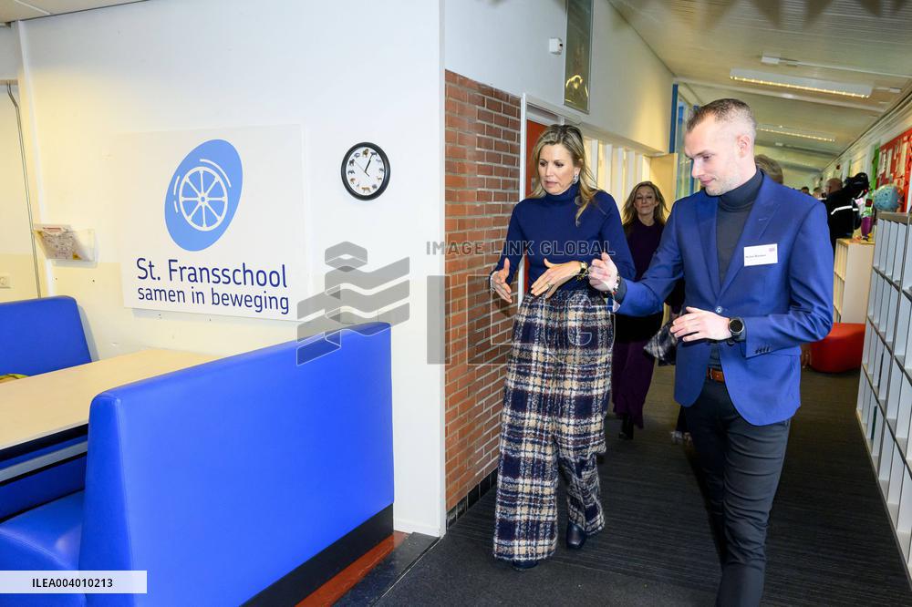 Queen Maxima Visits Primary Schools - Emmen