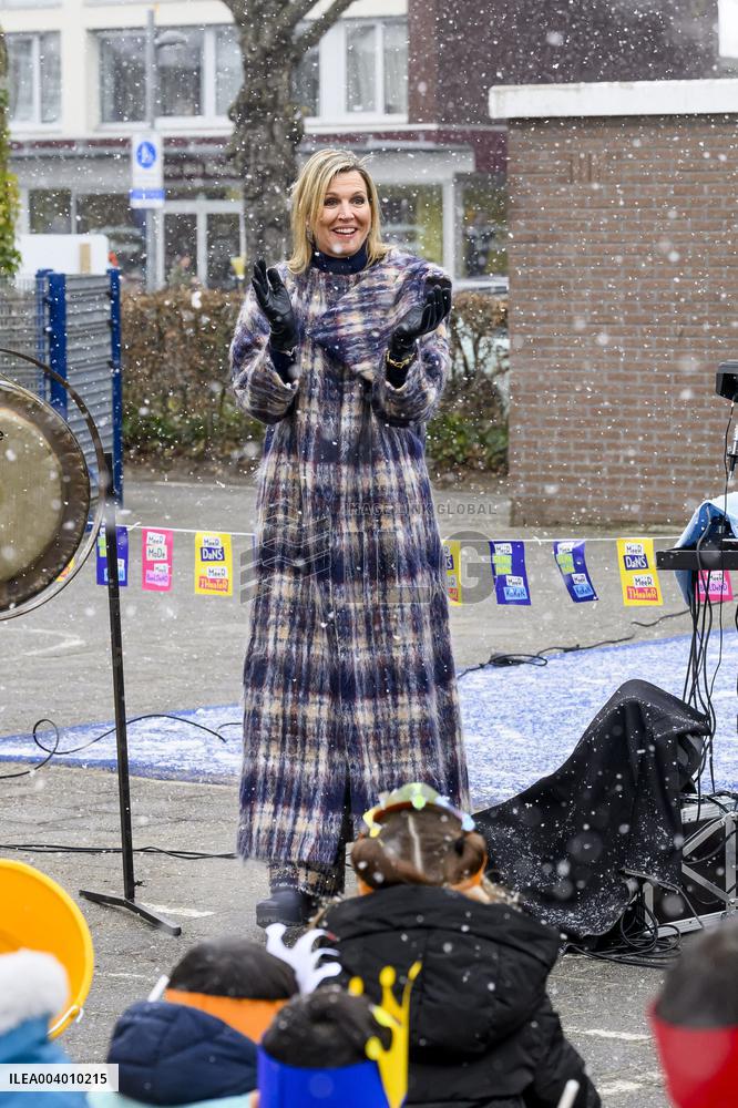 Queen Maxima Visits Primary Schools - Emmen
