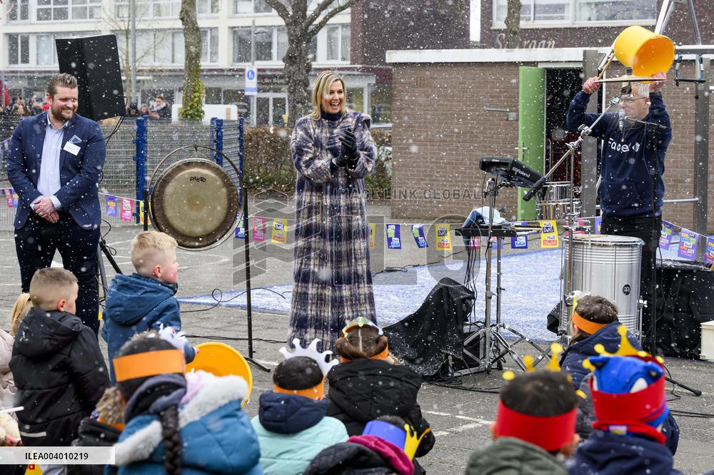 Queen Maxima Visits Primary Schools - Emmen