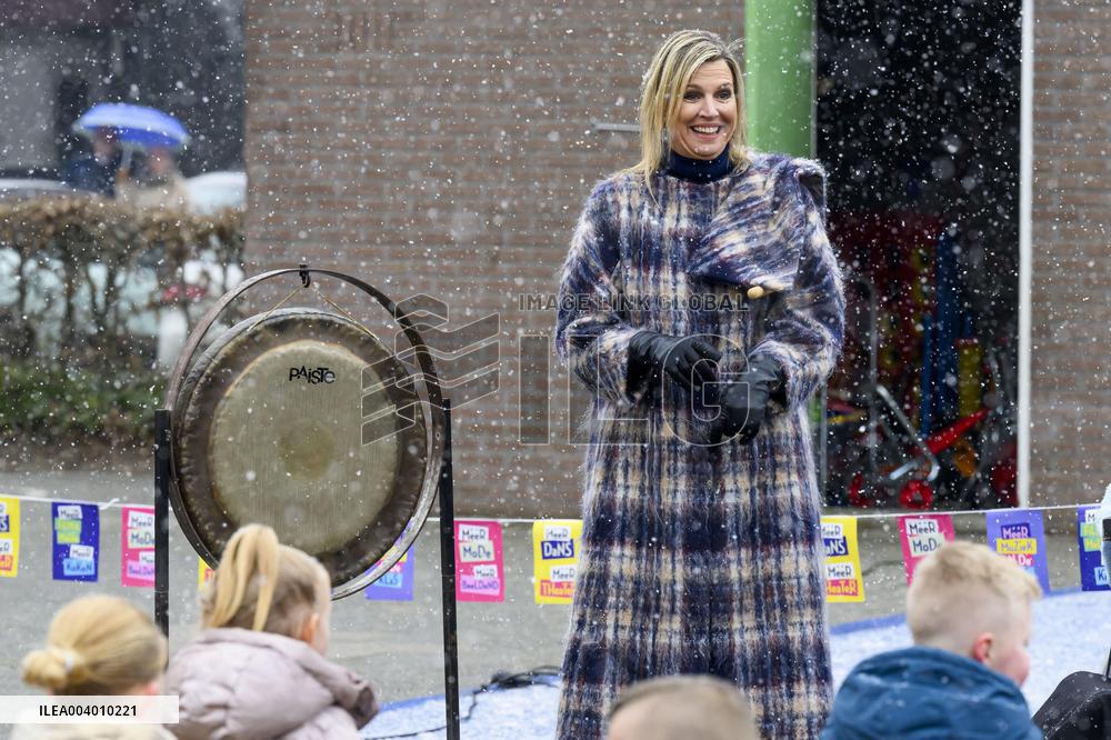 Queen Maxima Visits Primary Schools - Emmen