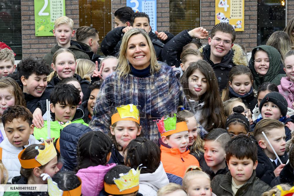 Queen Maxima Visits Primary Schools - Emmen