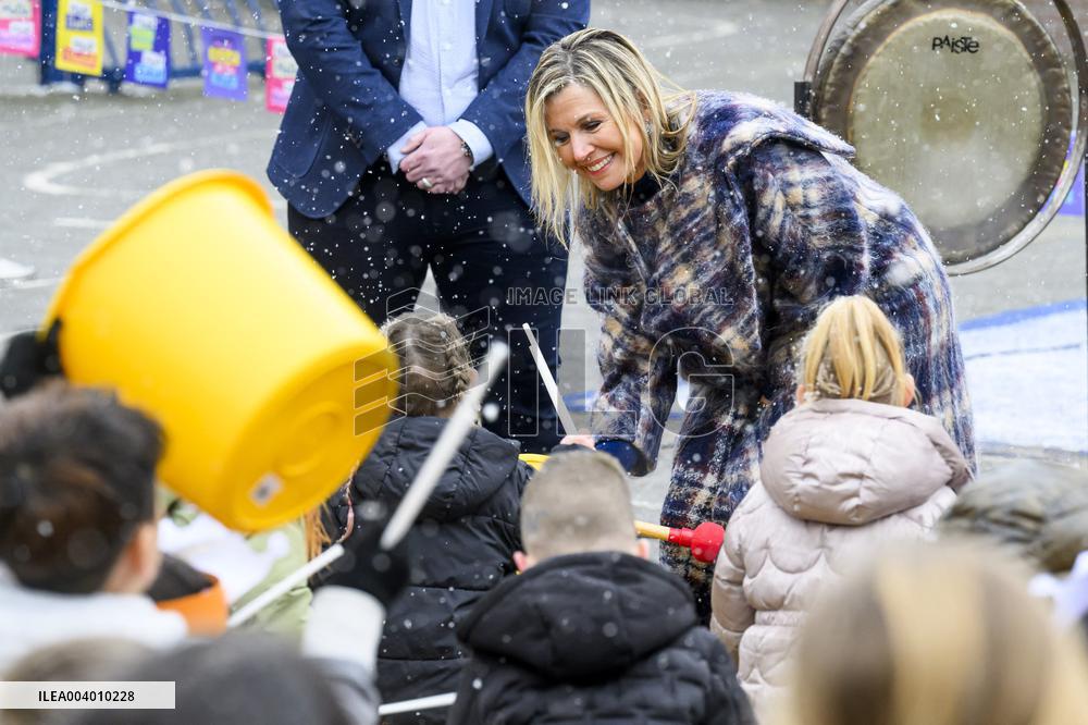 Queen Maxima Visits Primary Schools - Emmen