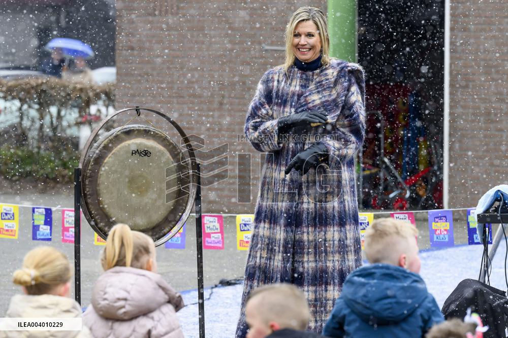 Queen Maxima Visits Primary Schools - Emmen