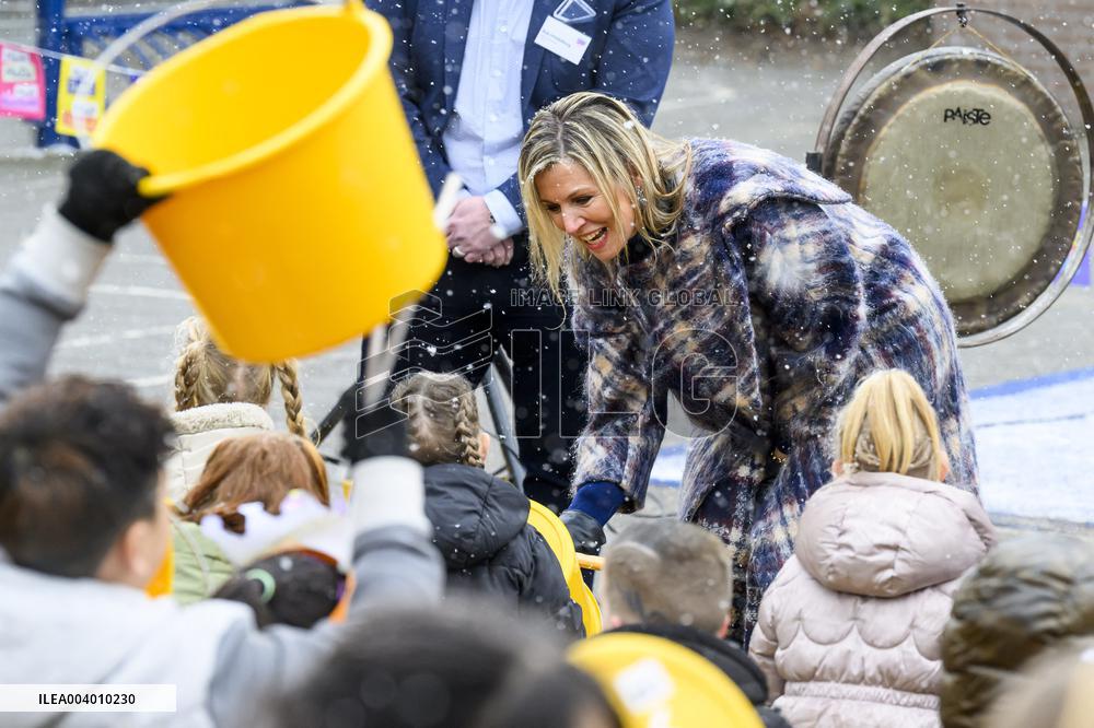 Queen Maxima Visits Primary Schools - Emmen