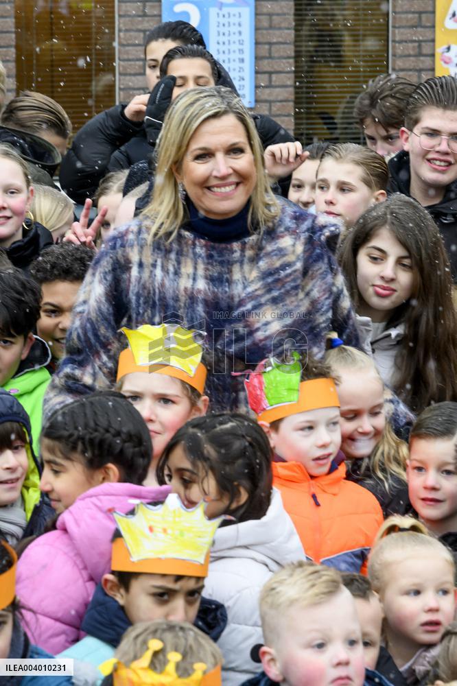 Queen Maxima Visits Primary Schools - Emmen
