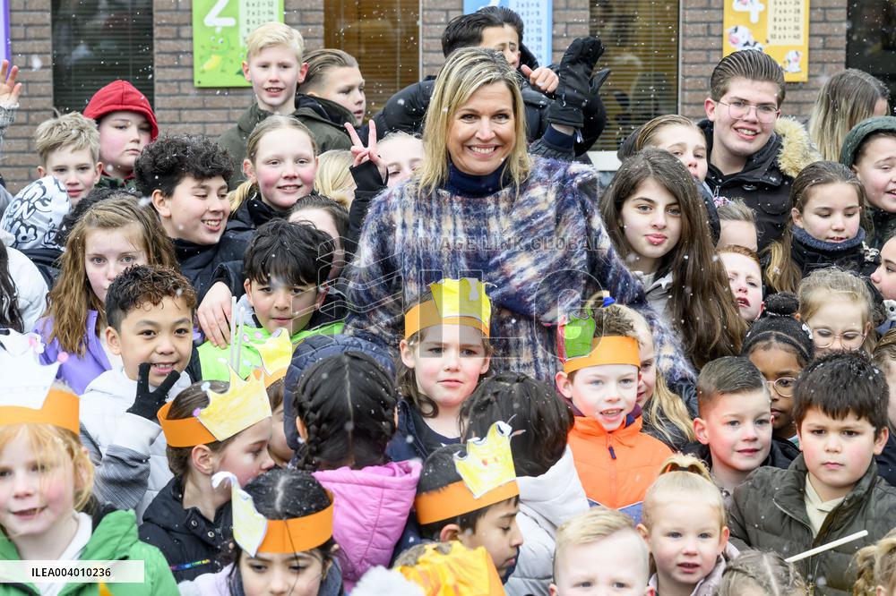Queen Maxima Visits Primary Schools - Emmen
