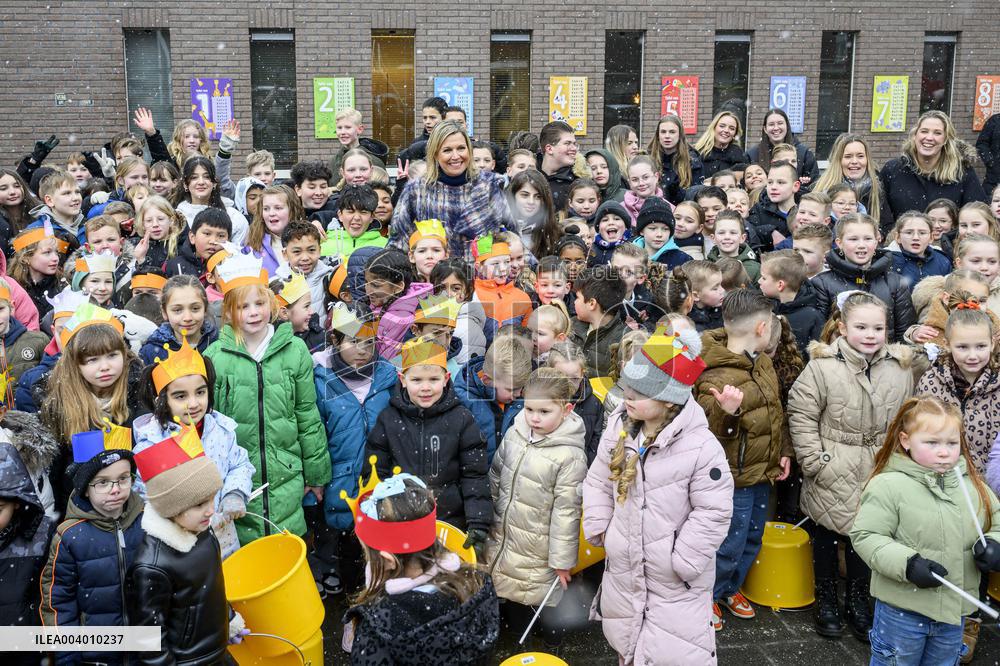 Queen Maxima Visits Primary Schools - Emmen