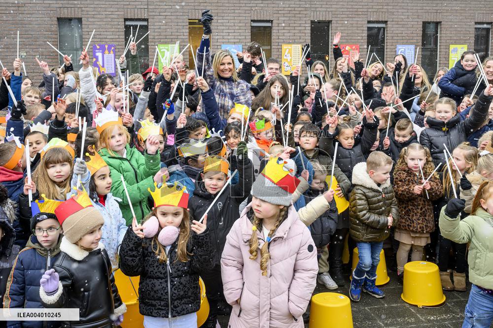 Queen Maxima Visits Primary Schools - Emmen