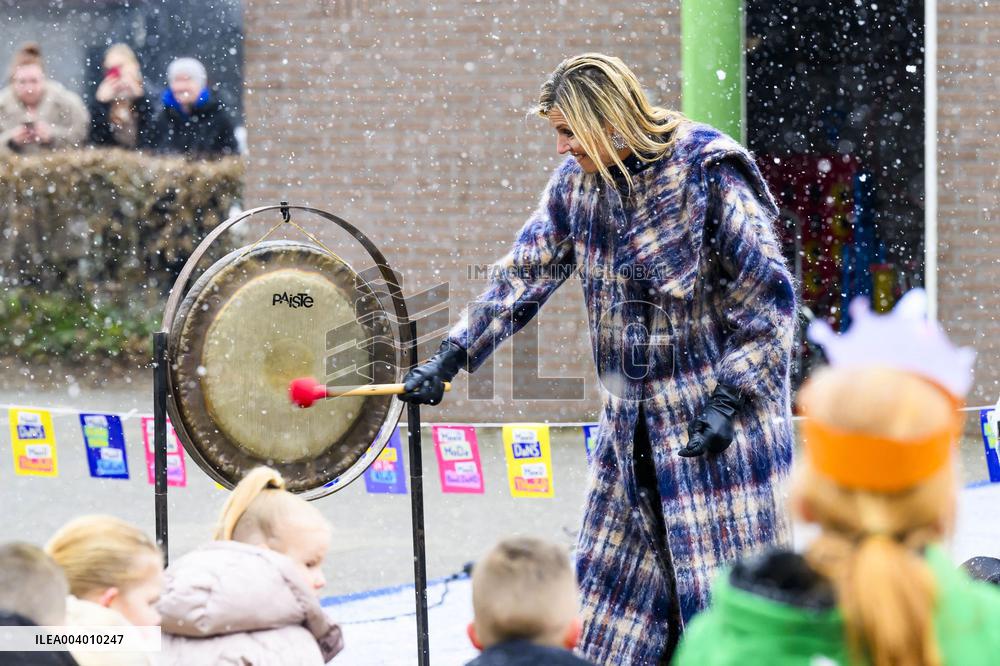Queen Maxima Visits Primary Schools - Emmen