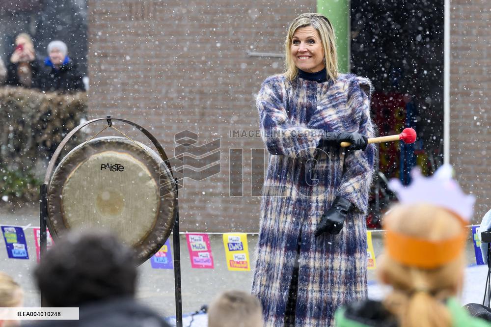 Queen Maxima Visits Primary Schools - Emmen