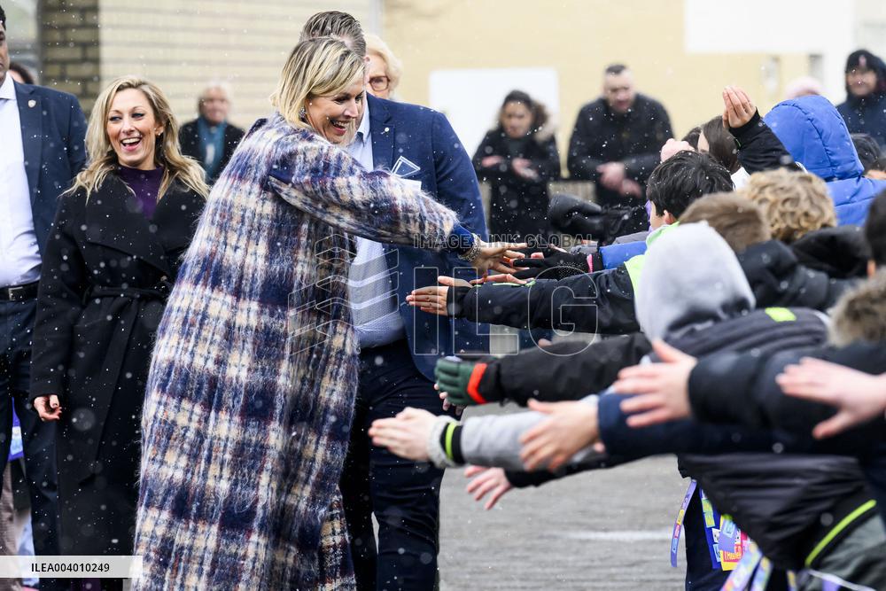 Queen Maxima Visits Primary Schools - Emmen