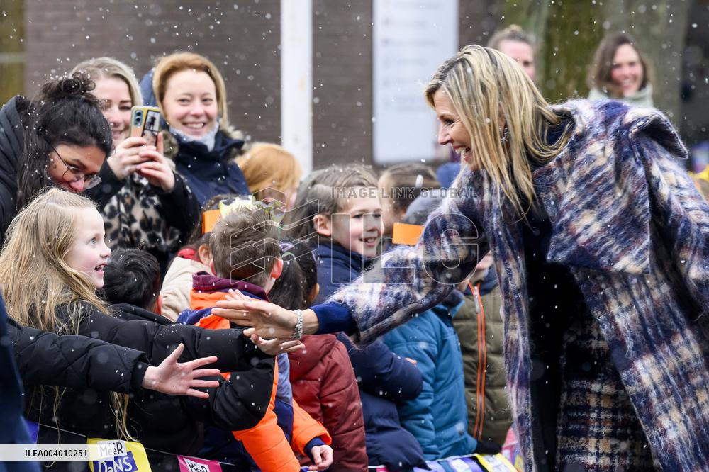 Queen Maxima Visits Primary Schools - Emmen