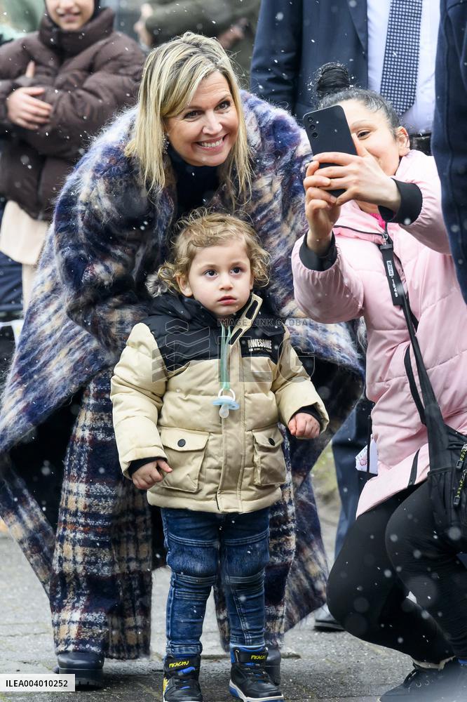 Queen Maxima Visits Primary Schools - Emmen