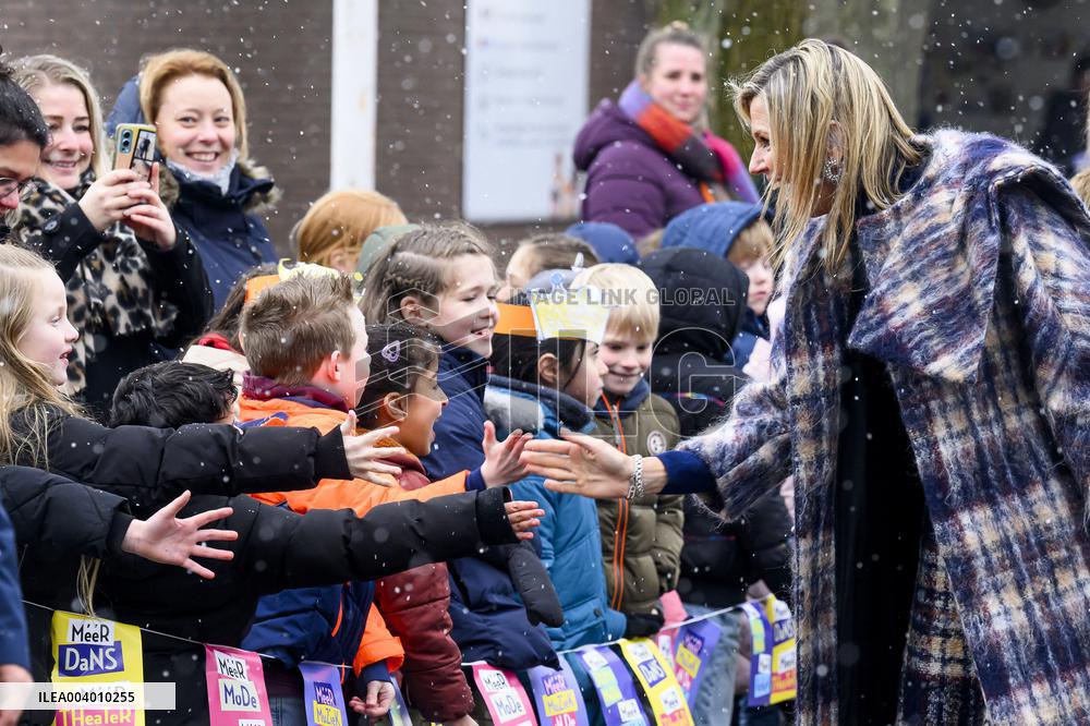 Queen Maxima Visits Primary Schools - Emmen