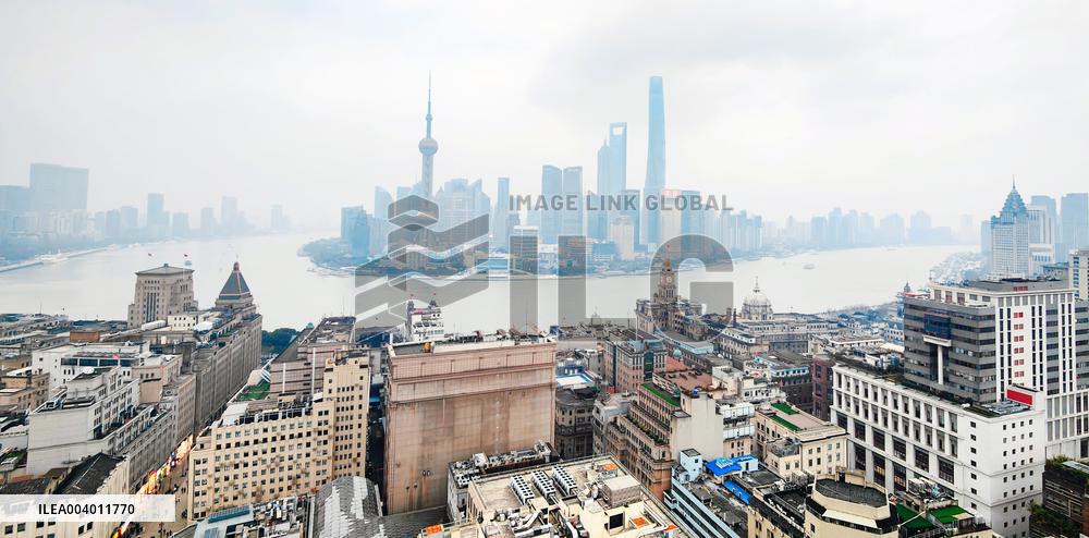 Huangpu River Scenery in Shanghai