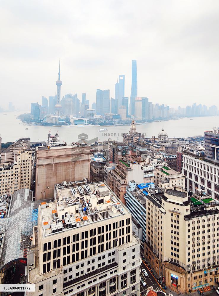Huangpu River Scenery in Shanghai