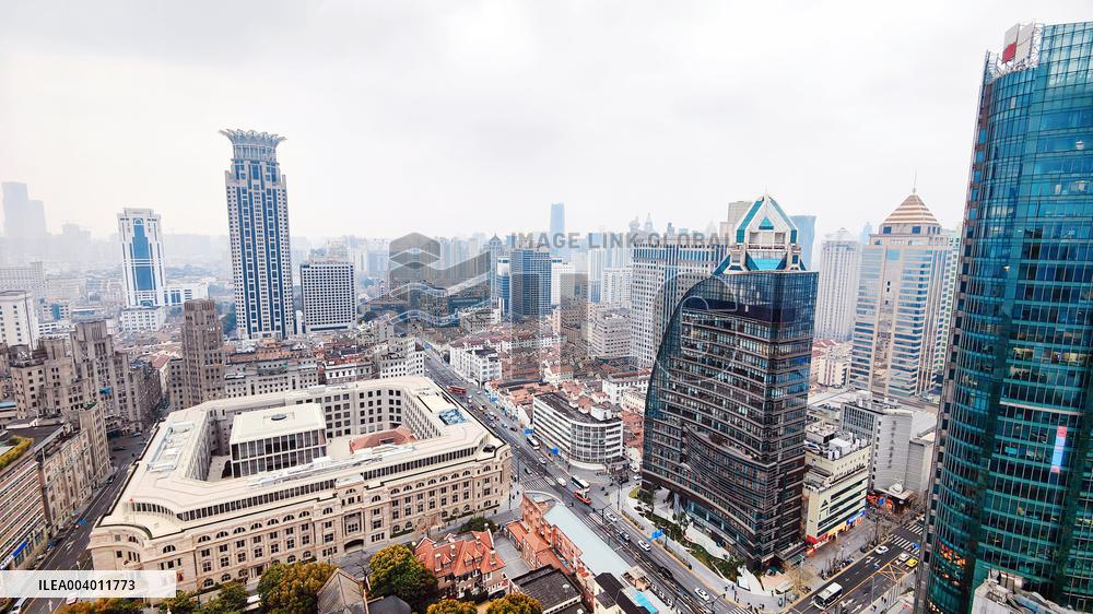 Huangpu River Scenery in Shanghai