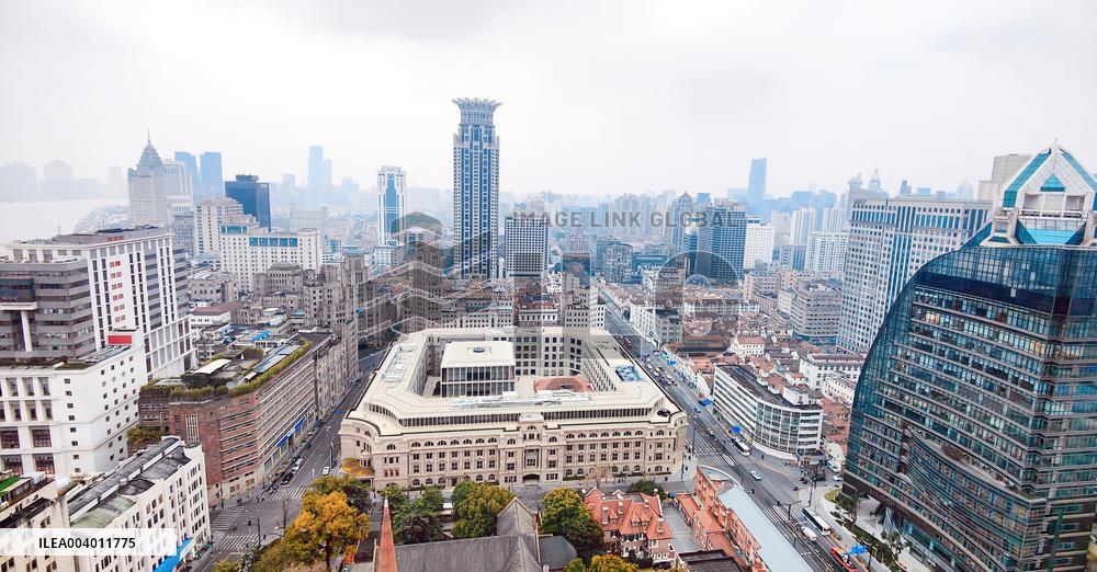 Huangpu River Scenery in Shanghai