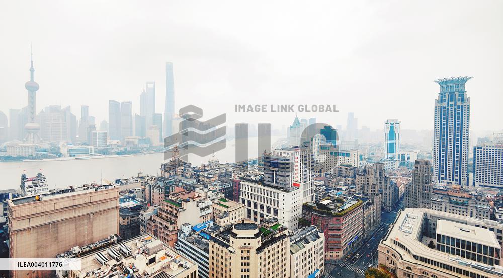 Huangpu River Scenery in Shanghai