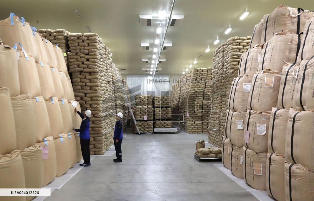 Japan's rice reserves