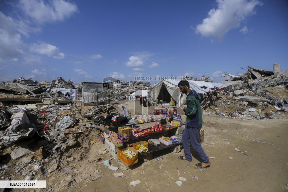 Destruction in Jabaliya Refugee Camp - Gaza