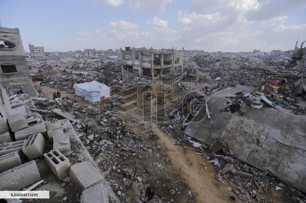 Destruction in Jabaliya Refugee Camp - Gaza