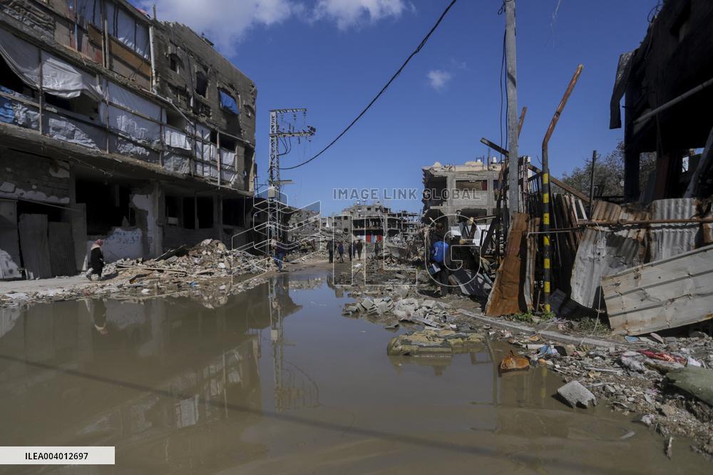 Destruction in Jabaliya Refugee Camp - Gaza