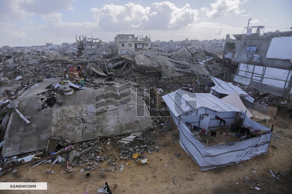 Destruction in Jabaliya Refugee Camp - Gaza