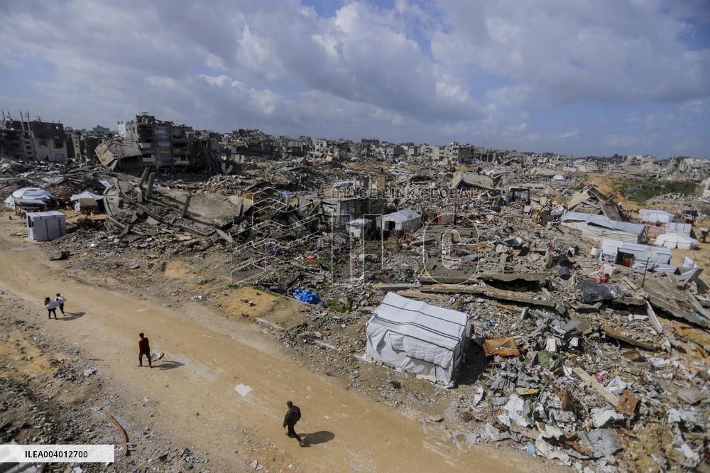 Destruction in Jabaliya Refugee Camp - Gaza