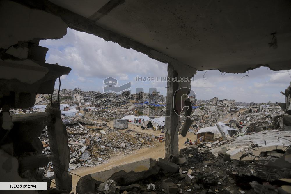 Destruction in Jabaliya Refugee Camp - Gaza