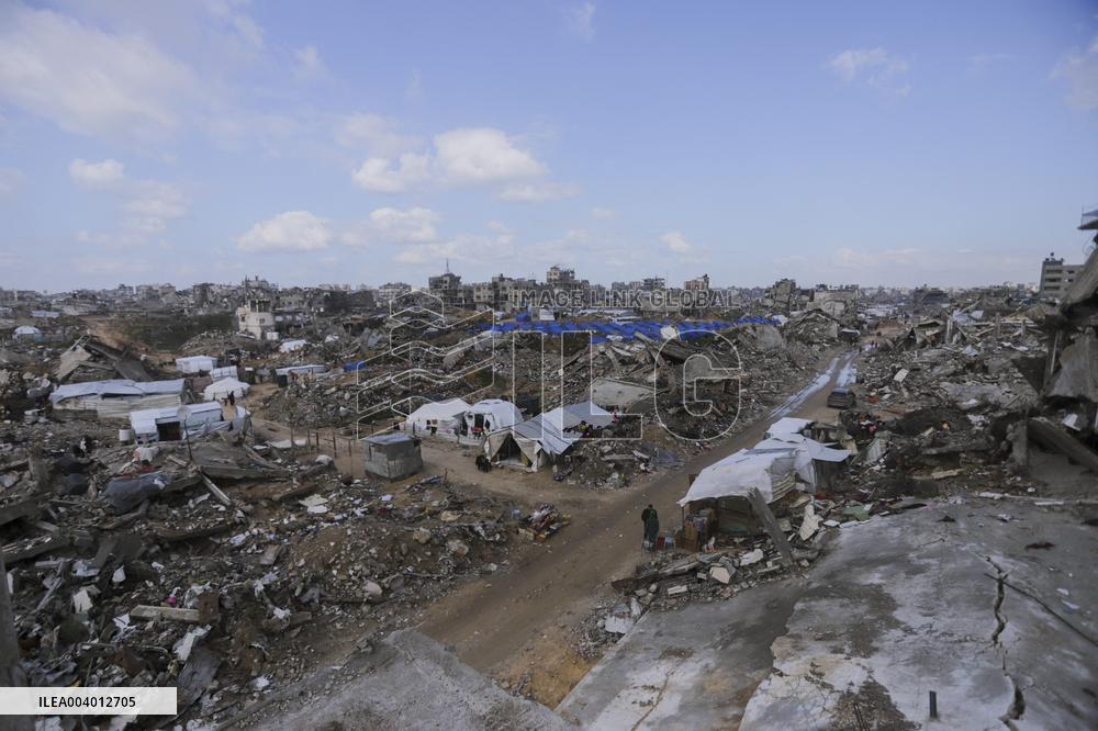 Destruction in Jabaliya Refugee Camp - Gaza