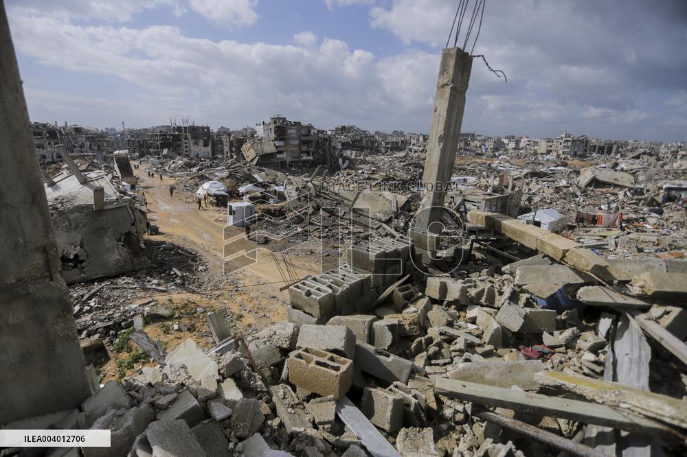 Destruction in Jabaliya Refugee Camp - Gaza