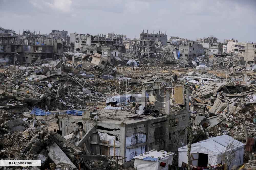 Destruction in Jabaliya Refugee Camp - Gaza