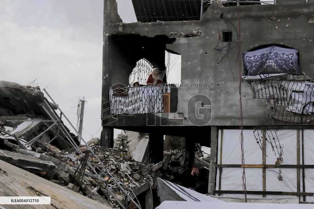 Destruction in Jabaliya Refugee Camp - Gaza