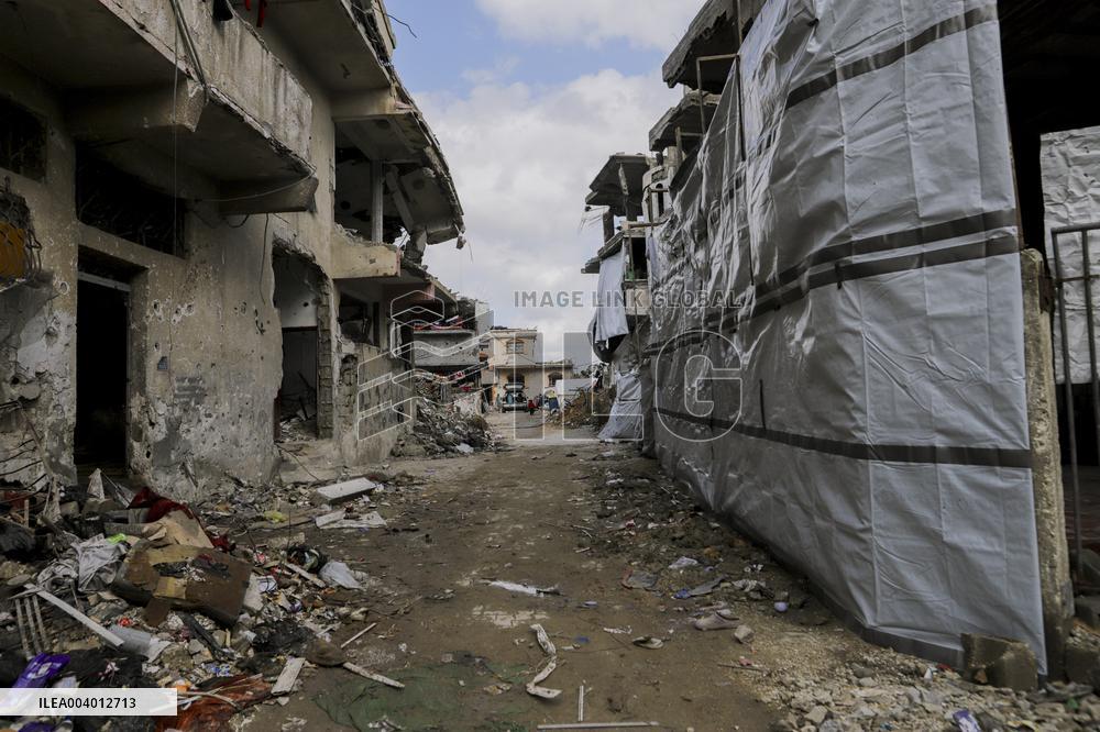Destruction in Jabaliya Refugee Camp - Gaza