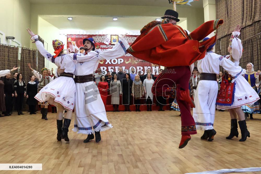 Rehearsal of Veryovka Ukrainian National Folk Choir in Kyiv