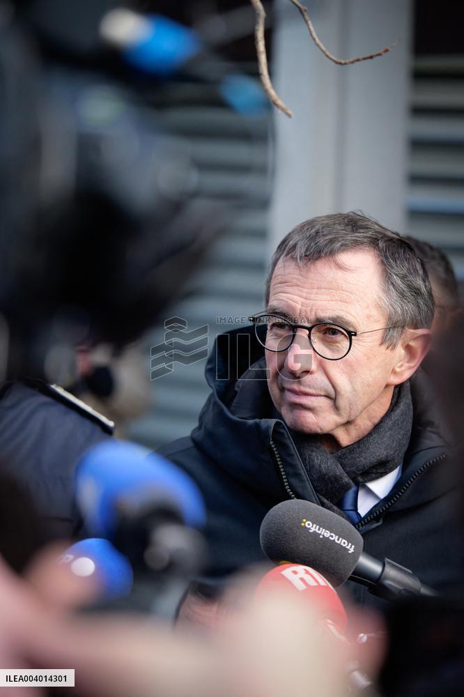 Bruno Retailleau on visit in Grenoble