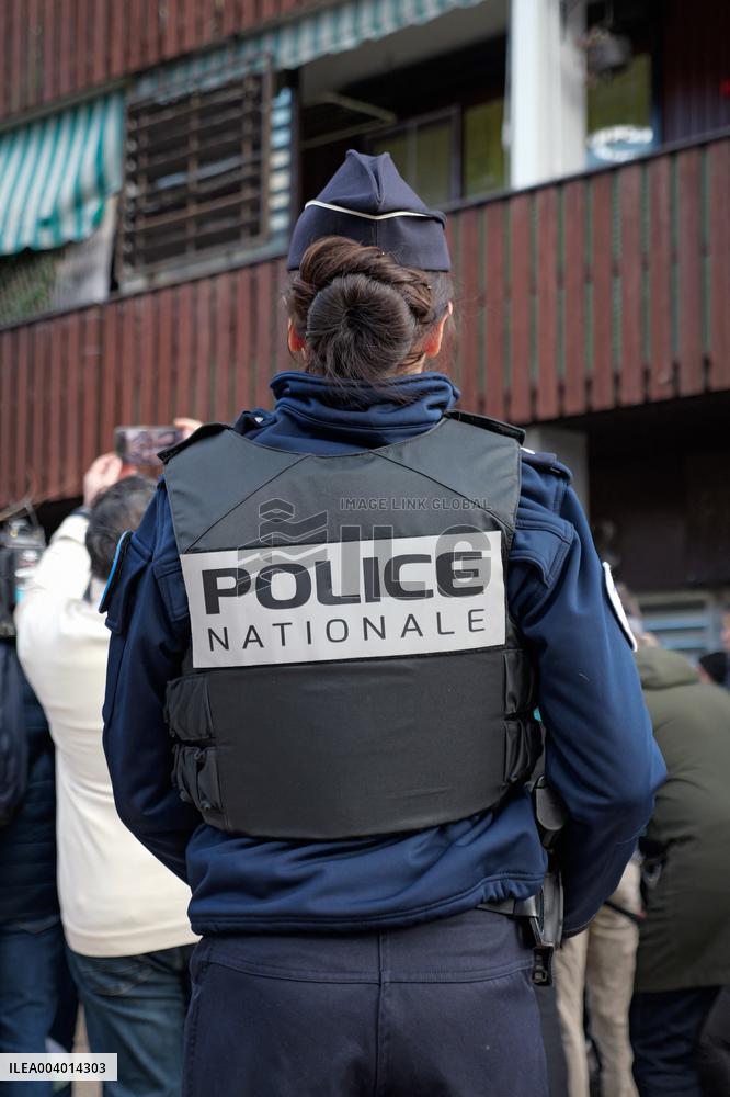 Bruno Retailleau on visit in Grenoble