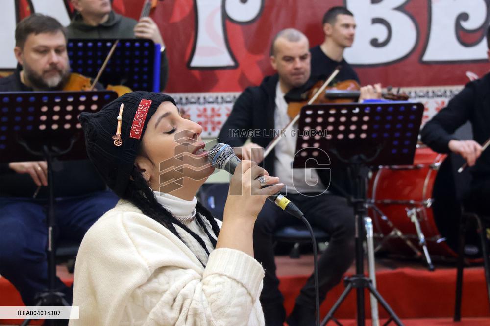 Rehearsal of Veryovka Ukrainian National Folk Choir in Kyiv