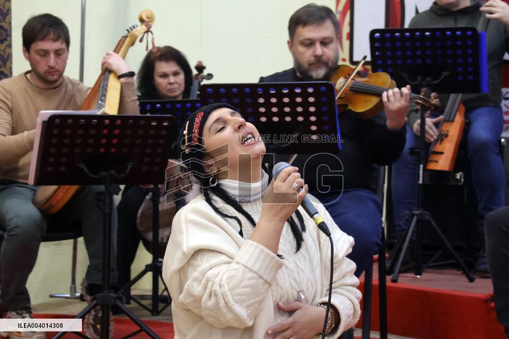 Rehearsal of Veryovka Ukrainian National Folk Choir in Kyiv