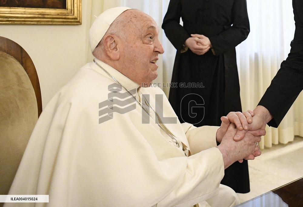 Frail Pope Francis Meets Prime Minister of Slovakia - Vatican