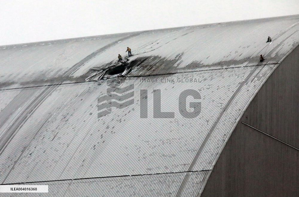 Russian drone hits Chornobyl shelter