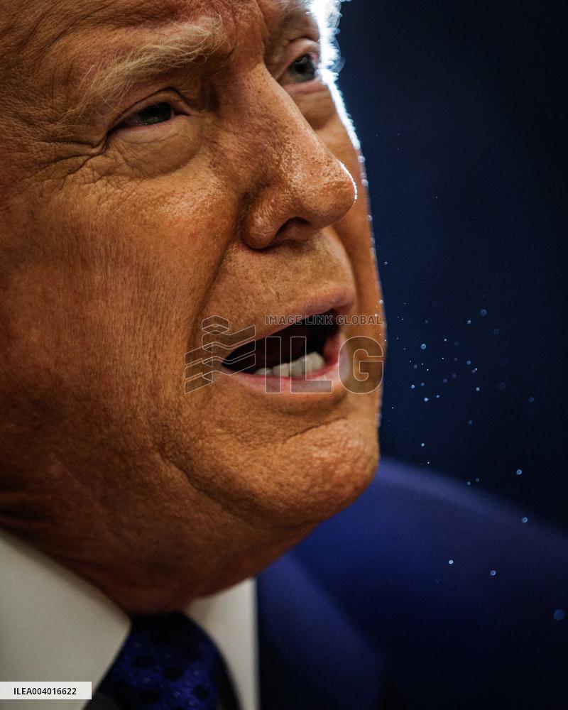 DC: U.S. President Trump Signs Executive Orders in the Oval Office