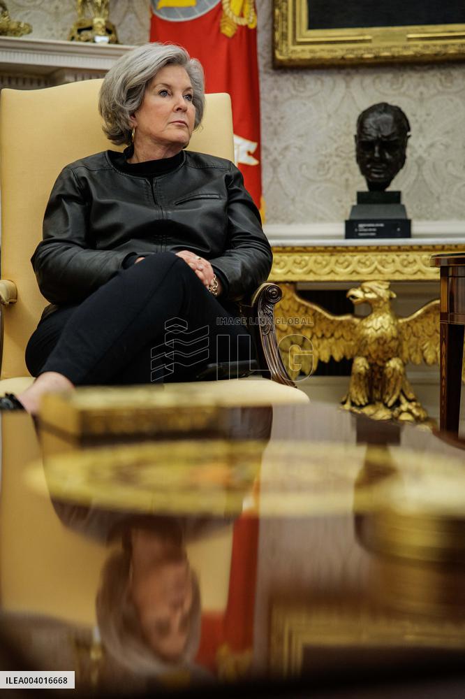 DC: U.S. President Trump Signs Executive Orders in the Oval Office