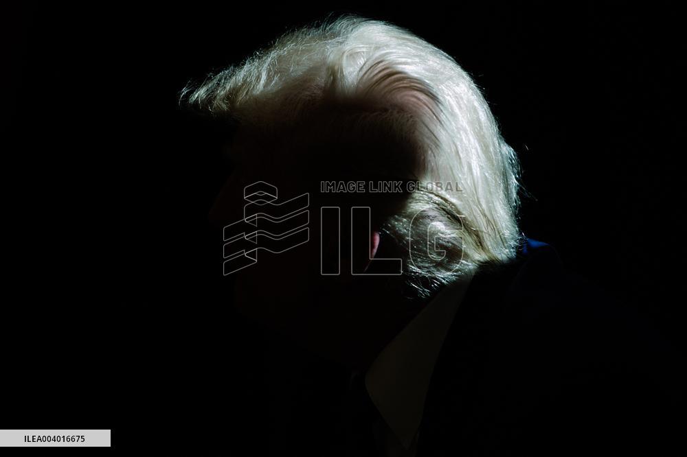 DC: U.S. President Trump Signs Executive Orders in the Oval Office