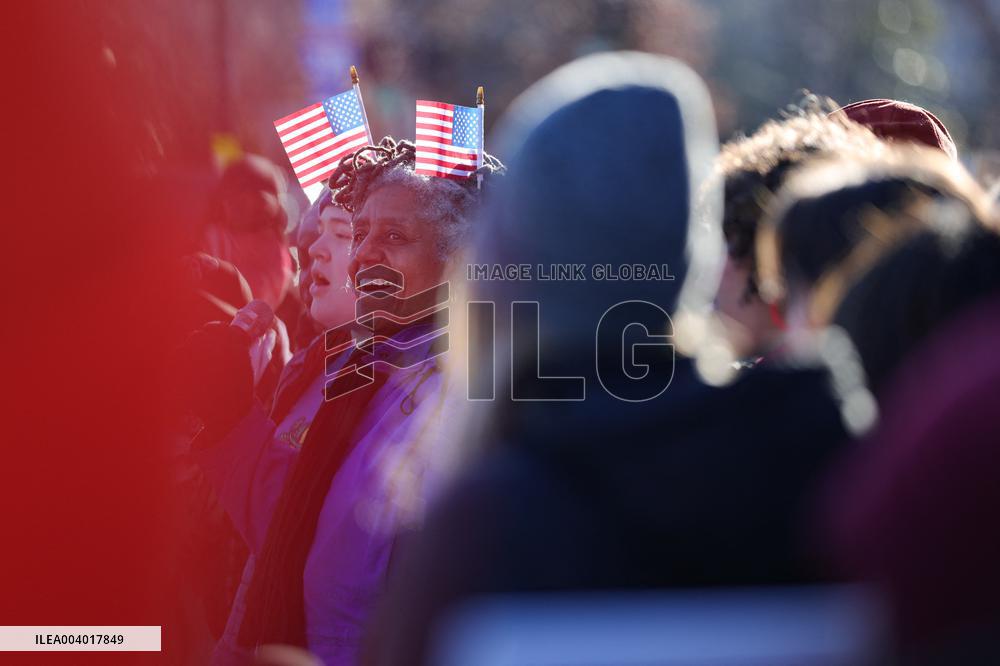 Washington DC Anti-DOGE Protest US Health and Human Services Offices